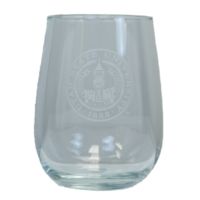 Wine Glass Stemless Oz. Etched Seal